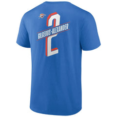 Shai Gilgeous-Alexander Oklahoma City Thunder Full-Court Press Name & Number T-Shirt Blue outlet