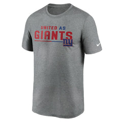 New York Giants Legend Team Shoutout Performance T-Shirt - Heather Gray T-shirts