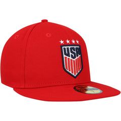 USWNT New Era Team Basic 59FIFTY Fitted Hat Red - New Era