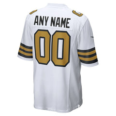 New Orleans Saints Alternate Custom Game Jersey - White Jerseys