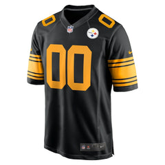Pittsburgh Steelers Alternate Custom Game Jersey - Black Jerseys