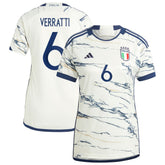 Marco Verratti Italy National Team Women's 2023 Away Replica Jersey White - Adidas on sale