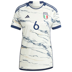 Marco Verratti Italy National Team Women's 2023 Away Replica Jersey White - Adidas on sale