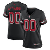 Arizona Cardinals Women's Alternate Custom Game Jersey - Black Jerseys