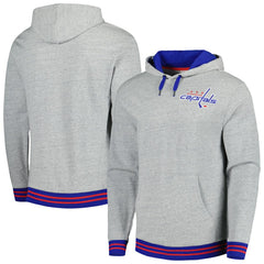 Washington Capitals Mitchell & Ness Classic French Terry Pullover Hoodie - Heather Gray | US 5298379