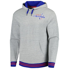 Washington Capitals Mitchell & Ness Classic French Terry Pullover Hoodie - Heather Gray | US 5298379