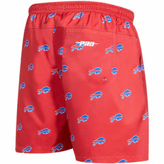 Buffalo Bills Pro Standard Allover Print Mini Logo Shorts - Red Shorts