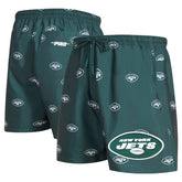 New York Jets Pro Standard Allover Print Mini Logo Shorts - Green Shorts