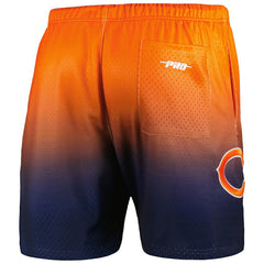 Chicago Bears Pro Standard Ombre Mesh Shorts - Navy/Orange Shorts