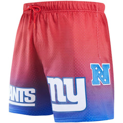 New York Giants Pro Standard Ombre Mesh Shorts - Royal/Red Shorts