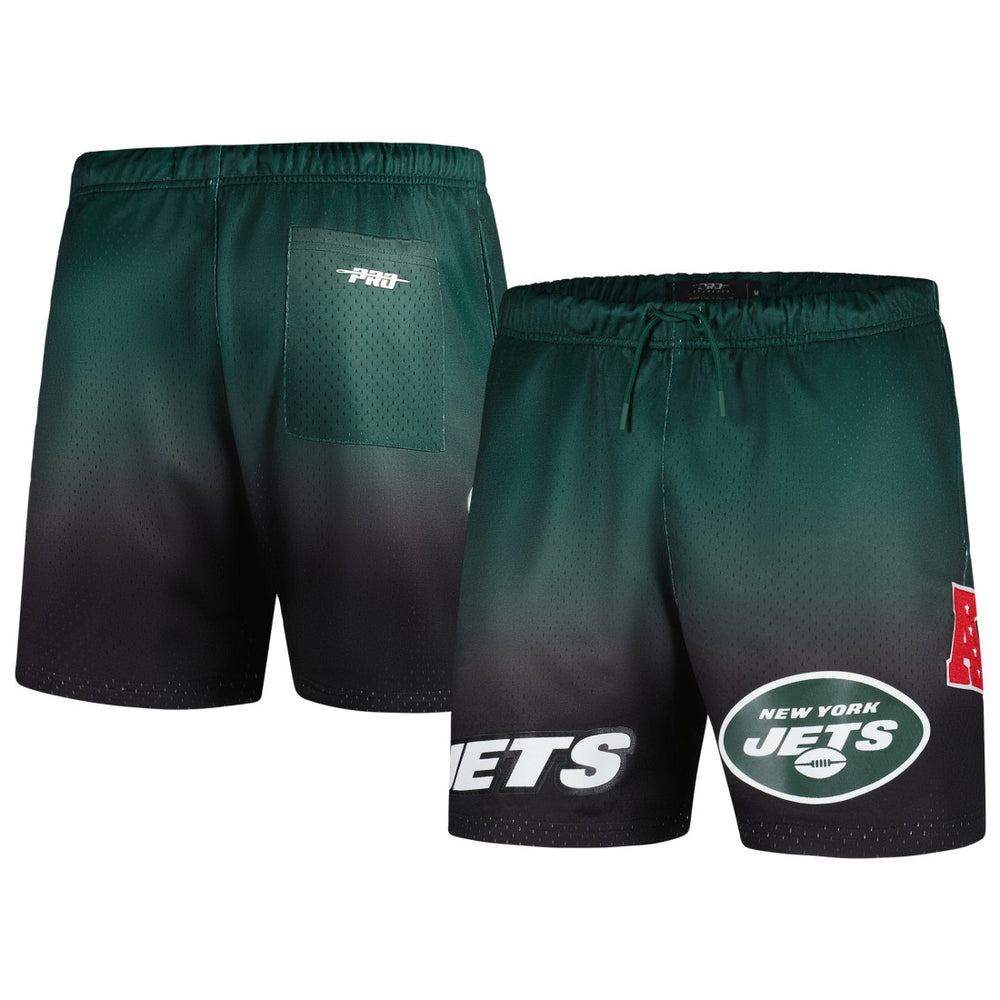 New York Jets Pro Standard Ombre Mesh Shorts - Black/Green Shorts