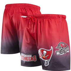 Tampa Bay Buccaneers Pro Standard Ombre Mesh Shorts - Black/Red Shorts