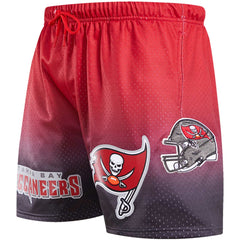 Tampa Bay Buccaneers Pro Standard Ombre Mesh Shorts - Black/Red Shorts