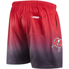 Tampa Bay Buccaneers Pro Standard Ombre Mesh Shorts - Black/Red Shorts