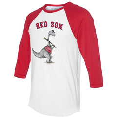 Boston Red Sox Tiny Turnip Women's Bronto 3/4-Sleeve Raglan T-Shirt - White/Red T-shirts