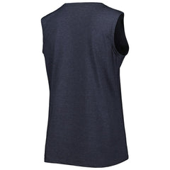 New England Patriots Women's Plus Size Tank Top - Heather Navy Tops