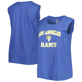 Los Angeles Rams Women's Plus Size Tank Top - Royal Tops