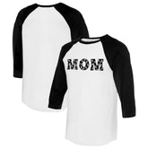 Chicago White Sox Tiny Turnip Women's Logo Mom 3/4-Sleeve Raglan T-Shirt - White/Black T-shirts