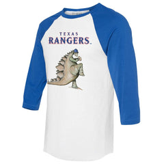 Texas Rangers Tiny Turnip Unisex Stega 3/4-Sleeve Raglan T-Shirt - White/Royal T-shirts