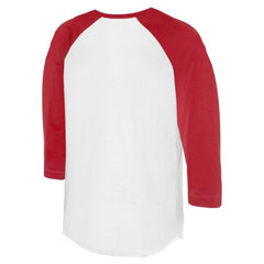 Boston Red Sox Tiny Turnip Unisex Sugar Skull 3/4-Sleeve Raglan T-Shirt - White/Red T-shirts