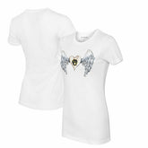 Milwaukee Brewers Tiny Turnip Women's Angel Wings T-Shirt - White T-shirts