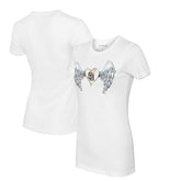 San Diego Padres Tiny Turnip Women's Angel Wings T-Shirt - White T-shirts
