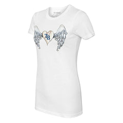 Tampa Bay Rays Tiny Turnip Women's Angel Wings T-Shirt - White T-shirts