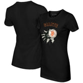 San Francisco Giants Tiny Turnip Women's Baseball Tear T-Shirt - Black T-shirts