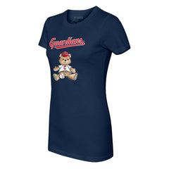 Cleveland Guardians Tiny Turnip Women's Teddy Boy T-Shirt - Navy T-shirts