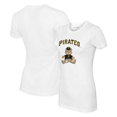 Pittsburgh Pirates Tiny Turnip Women's Teddy Boy T-Shirt - White T-shirts