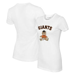 San Francisco Giants Tiny Turnip Women's Teddy Boy T-Shirt - White T-shirts