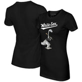 Chicago White Sox Tiny Turnip Women's Bronto T-Shirt - Black T-shirts