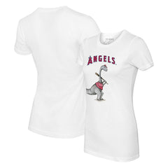 Los Angeles Angels Tiny Turnip Women's Bronto T-Shirt - White T-shirts