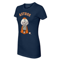 Houston Astros Tiny Turnip Women's Gumball Machine T-Shirt - Navy T-shirts