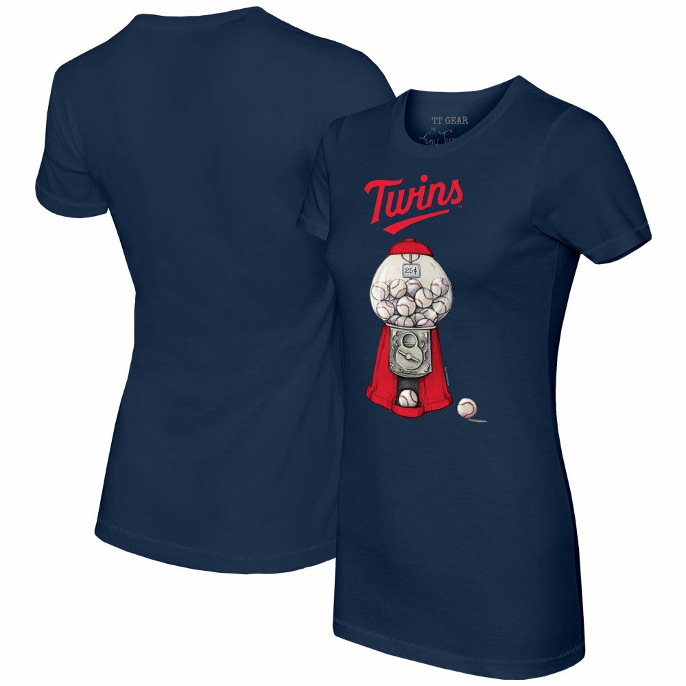 Minnesota Twins Tiny Turnip Women's Gumball Machine T-Shirt - Navy T-shirts
