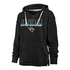 Jacksonville Jaguars '47 Women's Color Rise Kennedy Pullover Hoodie - Black Hoodies