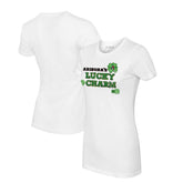 Arizona Diamondbacks Tiny Turnip Women's Lucky Charm T-Shirt - White T-shirts