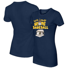 Milwaukee Brewers Tiny Turnip Women's Smores T-Shirt - Navy T-shirts
