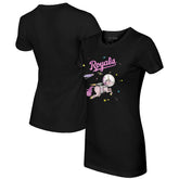 Kansas City Royals Tiny Turnip Women's Space Unicorn T-Shirt - Black T-shirts