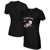 Minnesota Twins Tiny Turnip Women's Space Unicorn T-Shirt - Black T-shirts