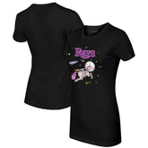 Tampa Bay Rays Tiny Turnip Women's Space Unicorn T-Shirt - Black T-shirts
