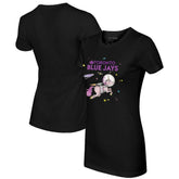 Toronto Blue Jays Tiny Turnip Women's Space Unicorn T-Shirt - Black T-shirts