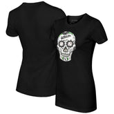 Chicago White Sox Tiny Turnip Women's Sugar Skull T-Shirt - Black T-shirts