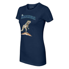 Seattle Mariners Tiny Turnip Women's TT Rex T-Shirt - Navy T-shirts