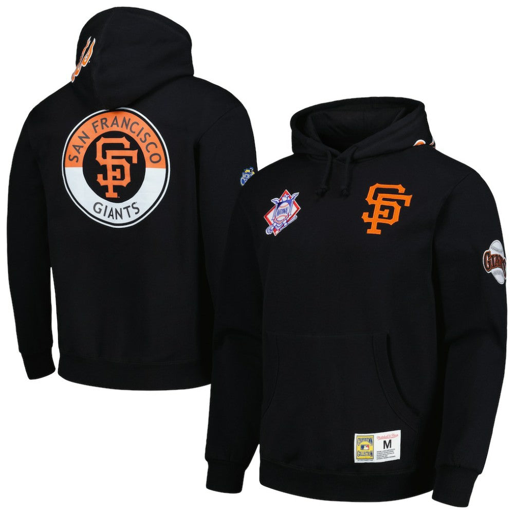 San Francisco Giants Mitchell & Ness City Collection Pullover Hoodie - Black Hoodies