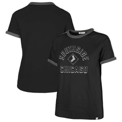 Chicago White Sox '47 Women's City Connect Sweet Heat Peyton T-Shirt - Black T-shirts