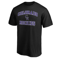 Colorado Rockies Heart & Soul T-Shirt - Black T-shirts