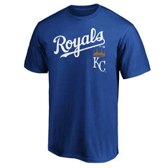 Kansas City Royals Team Lock Up Wordmark T-Shirt - Royal T-shirts