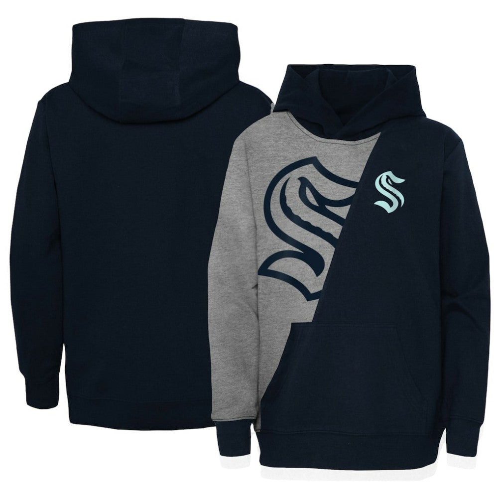 Seattle Kraken Preschool Unrivaled Pullover Hoodie - Gray/Deep Sea Blue | US 5309924