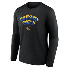 Golden State Warriors Japanese Heritage Long Sleeve T-Shirt Black - Fanatics